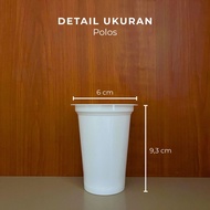 (Wholesale) 200ml Plain White Plastic Cups for Cold Drinks, Ice Samples, Ice Trial Materials