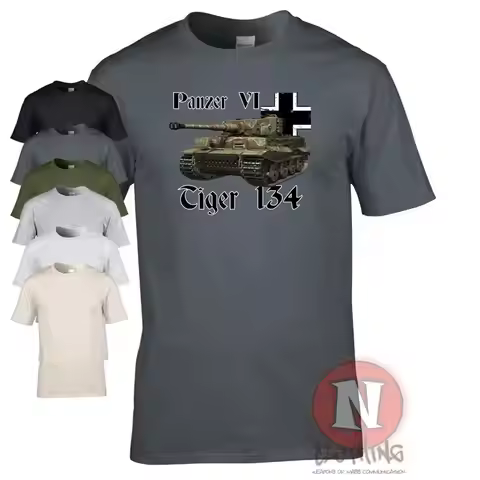 Panzer 6 Tiger 134 tank WW2 German military armour T-shirt World of war Tanks