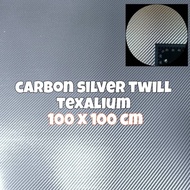 Carbon Kevlar Silver Fiber Carbon Kevlar Texaium Twill 1 mtr x 1 mtr