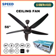 SIBERIAIR CEILING FAN 56INCH CF/SA56/BK REMOTE CONTROL AC MOTOR 风扇 吊式风扇 KIPAS SILING REMOTE CONTROL