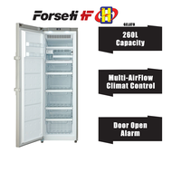 Forseti Refrigerator (260L) Multi-AirFlow Single-Door Free-Standing Refrigerator Freezer Gelato Fridge