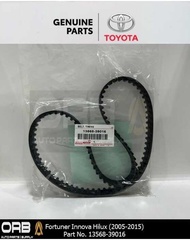 Toyota Fortuner Innova Hilux Hiace ( 2005 - 2015 ) Timing Belt - Part No. 13568-39016 (100% Original