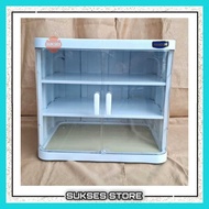 3-Tier Food Cover Multipurpose Closed Storage Cabinet/ Bistro Food Cabinet/