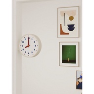 Fashion Minimalist Clock Watch Wall Clock Living Room 2025 New Retro Clock Corner Double-Sided Wall 