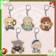 ST1 Dungeon Meshi Marcille Acrylic Keychain Student Backpack Pendant Bags Accessories Anime Peripher