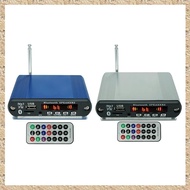 (KHAJ) 2X15W Amplifier MP3 Player Bluetooth Decoder Board 12V Bluetooth 5.0 Car FM Radio Module Support TF USB AUX