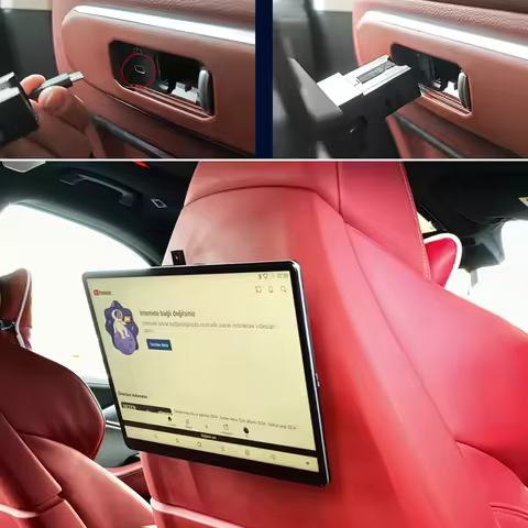 Rear Seat Entertainment System For 2024-2026 BMW 5 Series Headrest Monitor 4G+64G Android 1080P 4K W