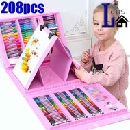 58 / 86 / 168 / 208pcs Kids Painting Pen Colour Crayon Marker Pencil Drawing Art Set Color