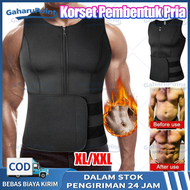 Korset Pembentuk Otot Badan Pria Shaper Waist Trainer/korset perut untuk laki laki / Korset Pembentu