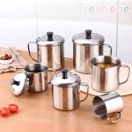 7cm - 12cm Thicken Stainless Steel Mug with Lid / Coffee Cup / Cawan Kopi / Cawan Besi Teh Tarik 盖杯子