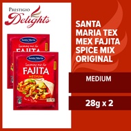 Santa Maria Tex Mex Fajita Spice Mix Original Medium 28g Bundle of 2