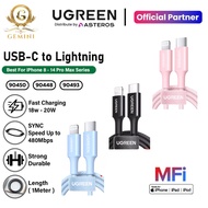 Ugreen Mfi Type-C to Lightning PD Fast Charging Cable iphone 14 13 12 11 XR | Iphone Ugreen Cable