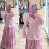 HUNHUN - Meyra Cardi Rajut Blazer / Premium Outer Cardigan Knit Korea / Cardi Korea / Blazer Autumn 