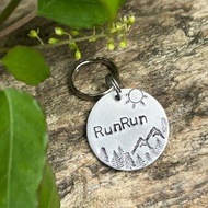 手工客製金屬狗牌 寵物吊牌 寵物名牌 山系-01