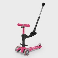 【Micro 滑板車】Mini 3in1 Deluxe Plus (附家長後推桿) - 粉紅色