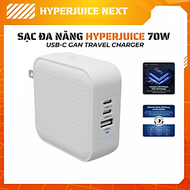 Sạc Nhanh HyperJuice Travel Charger 70W USB-C GaN - Sạc Đa Năng Cho Mọi Chuyến Đi, hàng chính hãng