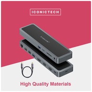 Lemorele 13-in-1 Docking station with 2 HDMI DP Outport RJ45 2 USB 3.0 2.0 Audio Ports TF/SD Slot-AP