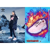 < Taiwan Little Fresh Meat > ADIDAS FALCON Pink Retro Daddy Shoes Jogging Shoes Women's Shoes ADIDAS