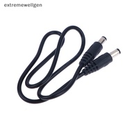 [extremewellgen] DC Power Plug 5.5 x 2.1mm Male To 5.5 x 2.1mm Male CCTV Adapter Connector Cable 12V 10A Power Extension Cords 0.5m @#TQT