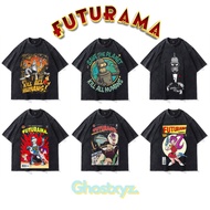Ghostxyz T-Shirt Futurama Wash Oversize Vintage Tee