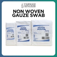 Nur Care Non Woven Gauze Swab 4 Ply 100pcs 5cm 7.5cm 10cm | Absorbent Wound Dressing First Aid Pad