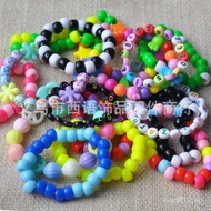 Music Festival cuff Letter Bracelet Beads for Bracelets 6*9mm Colorful Small Barrel Beads  pony bead