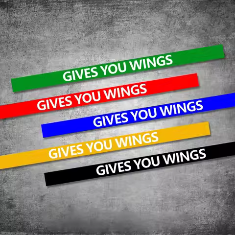 Waterproof Vinyl Decals for SHOEI Z8 LS2 AGV K5 K5S K3SV K1 K1S New GIVES YOU WINGS Stripe Motorcycl