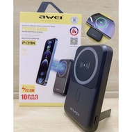 AWEI MAGNETIC WIRELESS POWER BANK WITH STAND 10000MAH 22.5（MAX MODEL P139K P112K P113K 156 P154K P39