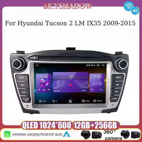 For Hyundai Tucson 2 LM IX35 2009-2015 Android Car Multimedia Player CarPlay 4G WiFi GPS Navigation 
