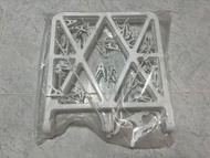 Wall-mounted, extendable, folding, multi-clamp clothes drying rack 掛窗伸縮摺疊多夾曬衣架