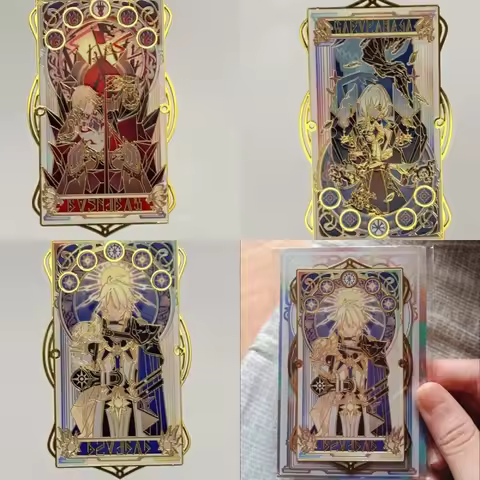 Anime Honkai:star Rail Phainon Anaxa Mydei Limited Edition Metal Card Collectibles Souvenir Fans Po