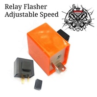 Relay Flasher Signal adjustable universal 12V Honda EX5 Yamaha LC135 Y15ZR SYM VF3i XJ6