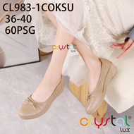 [PREMIUM ORIGINAL] Women's Ribbon Wedges Shoes | Soft Jelly Wedges Shoes | Wrinkled Ribbon Slop Shoe