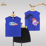 Bộ Bé trai sát nách Kiteny form Hiphop Sành điệu Mát mẻ 100% Cotton 4 chiều.