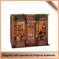 DIY Wooden Book Nook Potion Workshop Magic Store Touch LED Light Mini House Handmade Gift