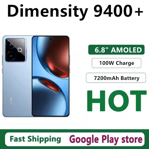 Original Realme GT 7 Mobile Phone IP69 Waterproof 100W Charge 7200mAh Battery Dimensity 9400+ 50.0MP