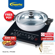 PowerPac Steamboat Induction Cooker with Stainless Steel Pot (PPIC888)