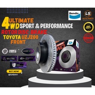 BENDIX ULTIMATE 4WD ( 1 SET ) FRONT ROTOR DISC TOYOTA UZJ200