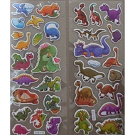 Dino embossed children's sticker 7x19cm / 5x30cm