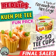 [RED LIPS] Peranakan KUEH PIE TEE Fun Pack. 30 – 50 Tee Cups and Vegetable Fillings. FREE Delivery.