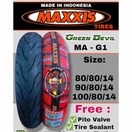 MAXXIS TIRE TUBELESS SIZE 14 FOR SCOOTERS (FREE PITO &amp; TIRE SEALANT)