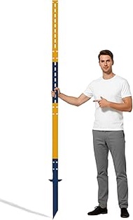 1Pack 94.5Inches Yard Stake for Outdoor Lawn 8ft Metal Sign Holder Durable Posts for Outside Traffic