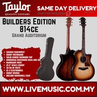 Taylor Builders Edition 814ce Rosewood/Adirondack Acoustic Guitar w/Case, Shaded Edgeburst ( 814-ce 