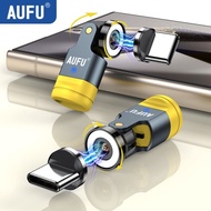 AUFU 1PIN Magnetic OTG Adapter For iPhone Xiaomi 540 Rotate Elbow Magnet Micro USB to Type C Male C