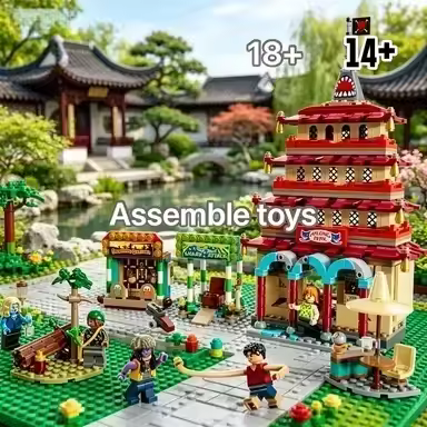 Bandai Collectible Building Kit Detailed Replica New Arrival 75638 One Piece: Arlong Park Room Decor