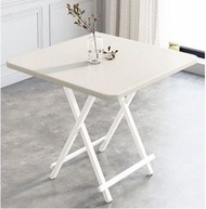全城熱賣 - 2E54 (白色/70*70*74cm) 折疊桌 家用餐桌 簡易電腦桌 宿舍桌 可對折手提桌 戶外擺攤折疊方桌