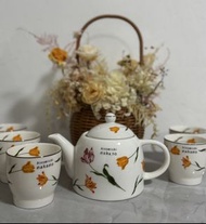 一套連盒日本 Hiromichi Nakano 陶瓷 瓷器 茶具茶壺套裝  咖啡杯 茶杯 有田燒