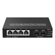 (UJCZ) 2.5G Ethernet Switch 4 Port 2500Mbps Network Switcher 2 Port 10G SFP+ Slot Home Lab Hub Inter
