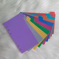 Plastic Binder Divider A6 A5 B5 File Folder
