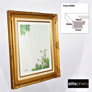 Classic/Monalisa/Taiwan Photo Frame-Gold with Liner-11R(11x14Inch)/12R (12x16Inch)/16R(16x20Inch)/20